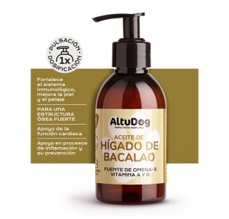 Cod’s Liver Oil 200 ml - Supplements for Dogs - AltuDog